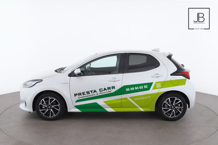 Flocage de voiture pour l’entreprise Presta Carr